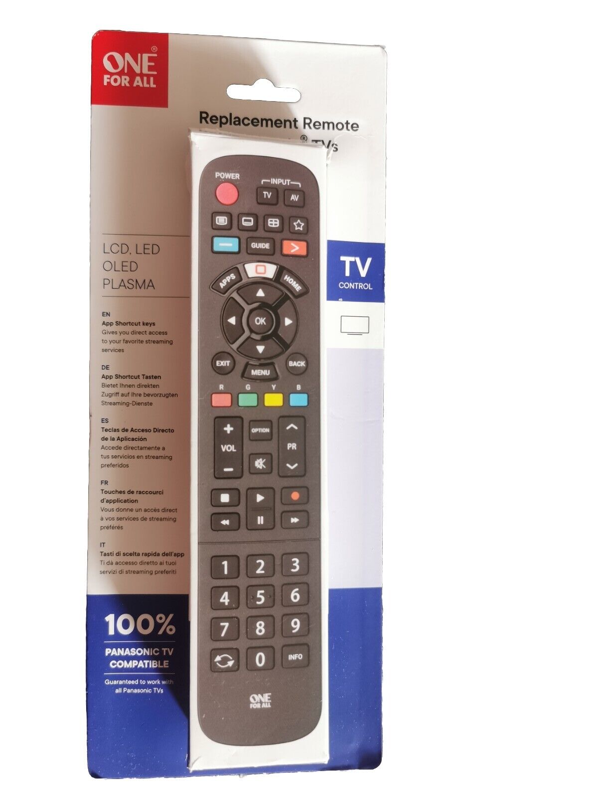 (Bild für) One For All URC4914 - Ersatzfernbedienung Panasonic 2.0 Universalfernbedienung